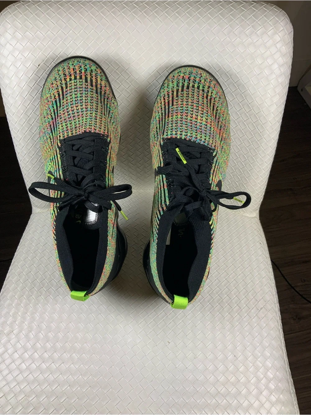 Nike Men’s Multicolor Flyknit Athletic Shoes with Black Accents